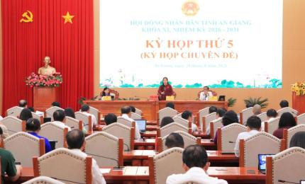 Tại Kỳ họp thứ 5 (kỳ họp chuyên đề), HĐND tỉnh An Giang khóa XI, nhiệm kỳ 2026 - 2031 đã thông qua 18 nghị quyết trên nhiều lĩnh vực. Các quyết sách tập trung hoàn thiện cơ chế, chính sách sau sắp xếp đơn vị hành chính, ưu tiên nguồn lực đầu tư phát triển, thực hiện các chương trình mục tiêu quốc gia và giải quyết những vấn đề liên quan trực tiếp đến đời sống Nhân dân.