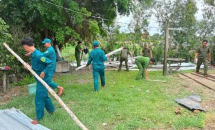 Lực lượng hỗ trợ dọn dẹp hiện trường